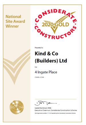 Considerate Constructors Gold National Site Award image