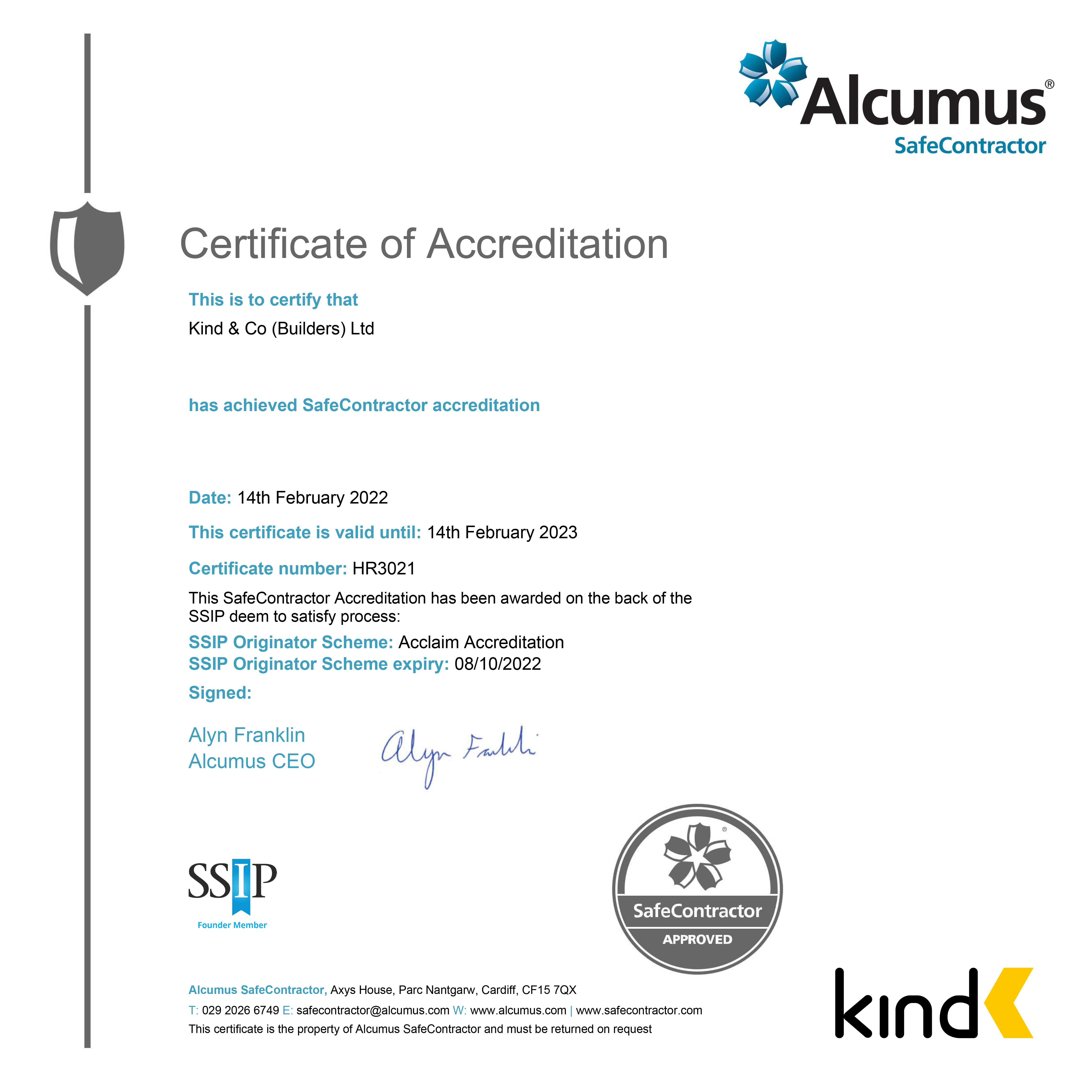 SafeContractor Renewal image
